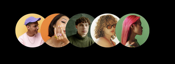 Diverse audience cohort avatars